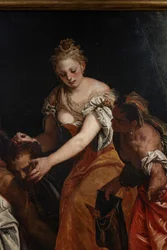 Judith med hovedet af Holofernes, detalje
