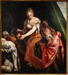 Judith med hovedet af Holofernes, detalje
