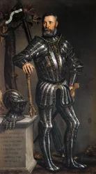 Portræt af Pase Guarienti af Paolo Caliari (1528-1588), olie på lærred