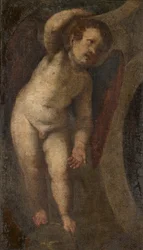 A Standing Putto, ca. 1548-88 (olie på lærred)