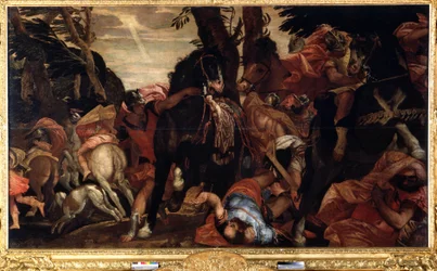 Sankt Pauls omvendelse ( Sankt Pauls omvendelse ). Maleri af Paolo Veronese (1528-1588). Olie på lærred