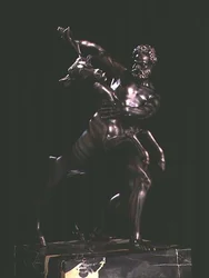 Hercules and the Arcadian Stag (bronze)