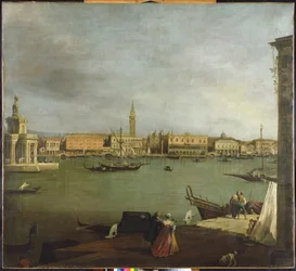 Bacino di San Marco set mod nord (olie på lærred)