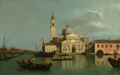San Giorgio Maggiore-kirken, Venedig, ca. 1740 (olie på lærred)