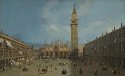 Piazza San Marco, ca. 1730 (olie på lærred)