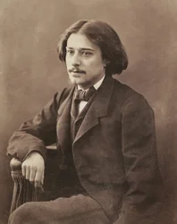 Portræt af forfatteren Alphonse Daudet (1840-1897) af Nadar, Gaspard-Felix (1820-1910)