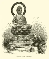 Bronzeidol, Hakone (gravering)