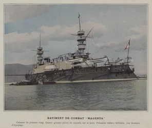 Kampbygning "Magenta" (farvet foto)