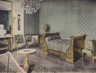 Grand Trianon, Chambre de Napoleon I, Great Trianon, Napoleon I Soveværelse (farvet foto)