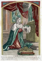 Portræt af Saint Louis i bøn