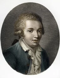Portræt af den italienske komponist Domenico Cimarosa (1749-1801) (Portræt af Domenico Cimarosa (1749-1801), italiensk komponist) Privat samling