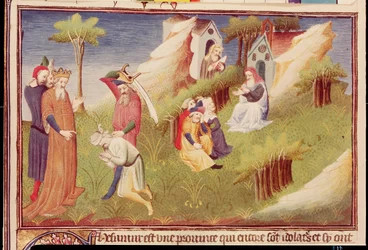 En henrettelse i Afghanistan, ca. 1410-12 (tempera på pergament)