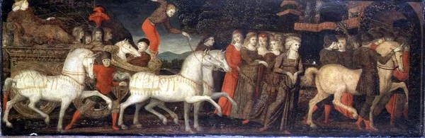 Et triumftog - cassone panel