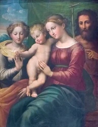 St. Catherines mystiske ægteskab (olie på træpanel)