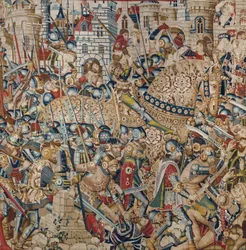 The Trojan War: The Destruction of Troy, ca. 1470 (tapet)