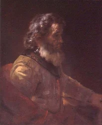 An Old Warrior (olie på lærred)