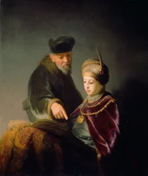En ung lærd og hans vejleder, ca. 1629-30 (olie på lærred)