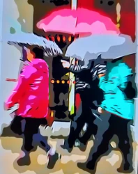 Farverig regn