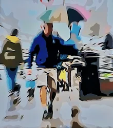 Urban flerfarvet regn