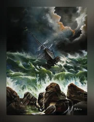 Dans på afgrunden (Stormfuldt hav)