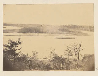 Kigger op ad Appomattox-floden fra Point of Rocks
