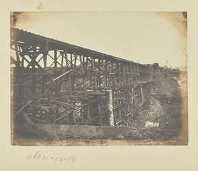 Militær jernbanebro over Potomac Creek på Fredericksburg Railroad
