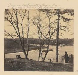 Udsigt over Appomattox-floden i Virginia. Butler