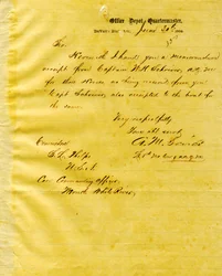 Brev fra A. M. Sevier, Duvall