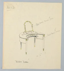 Design til toiletbord nr. 13