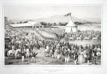 Kroningen af general Faustin Soulouque (ca. 1785-1867) som kejser af Haiti