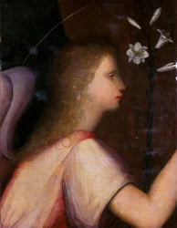 Ærkeenglen Gabriel (tempera på træ)