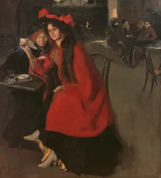 På en café, 1902