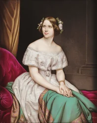 Portræt af Francisca de Bragança, prinsesse af Joinville