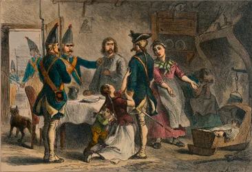 Værnepligt af tyske soldater til tjeneste i Amerika, c1800-tallet