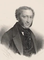 Portræt af pianist og komponist Ignaz Moscheles 1794-1870,