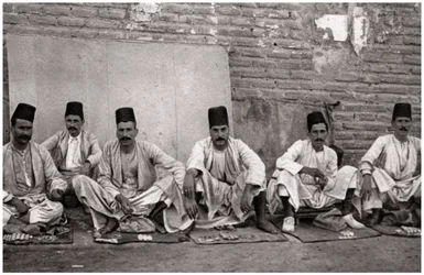 Tyrkiske pengevekslere, Bagdad, Irak, 1925