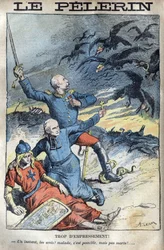 Dreyfus sag. For forhastet: præsterne og hæren forsvarer Frankrig af jødiske gribbe og udprægede dommere.