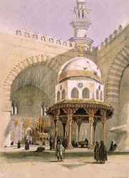 Sultan Hassans moske, Kairo, pub. 1846 (litho)