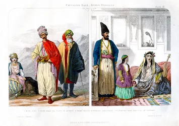 Kaukasisk race, kurdere og persere, 1873