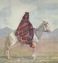 En araukansk indianer, 1916