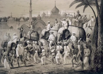 Lucknow, hovedgaden, fra 