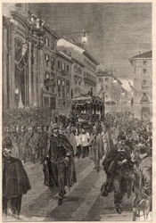 Verdi, Giuseppe: begravelsesoptog, Milano, 26. februar 1901.