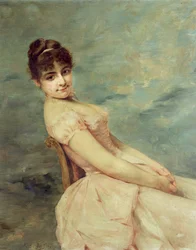 Portræt af en ung kvinde