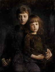 Bror og søster Mary og Gerald Thayer, 1889.