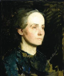 Portræt af en kvinde (Miss Gertrude Bloede)