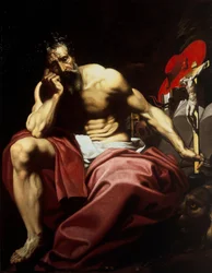 Sankt Hieronymus, ca. 1610 (olie på lærred)