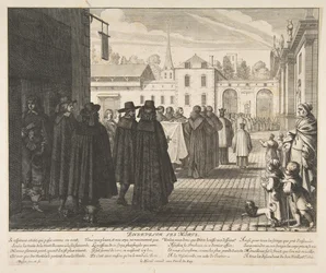 Begravelse af de døde Ensevelir les morts.