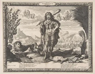 Krigserklæring mod Spanien af Ludvig XIII: Kongen som Herkules, ca. 1635.