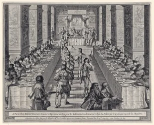 Festens inddeling, fra "Helligåndsordenen", fra "The Order of the Holy Spirit". 1634