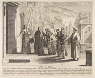 Logerende pilgrimme, muligvis 1635.